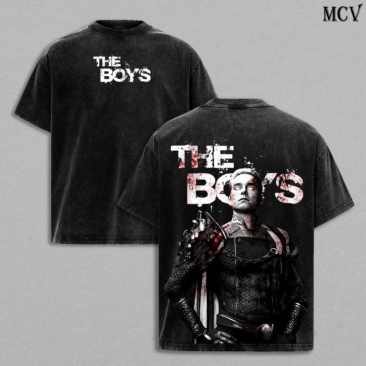 Homelander The Boys Washed T-Shirt, Vintage Superhero Oversized Tee, Heavy Cotton Shirt
