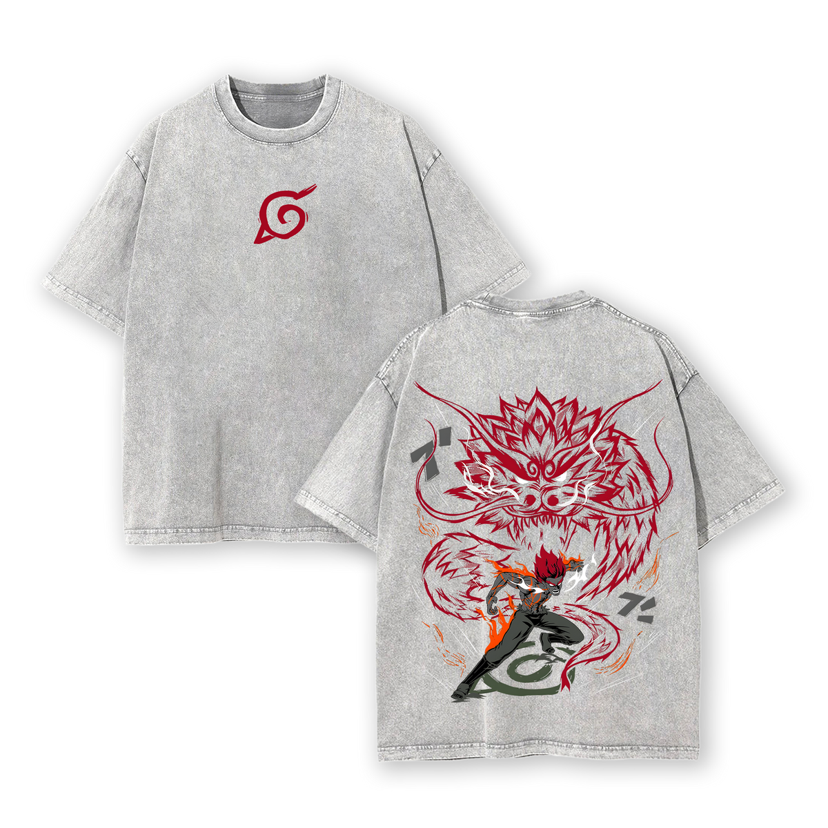 Might Guy Eight Gates T-Shirt – Vintage Washed Naruto Inspired Tee
