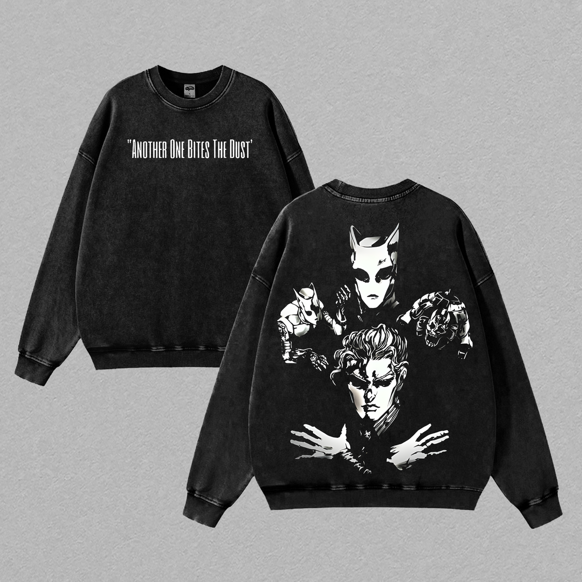 Retro Vintage Limited Another One Bites The Dust - JoJo's Bizarre Adventure Anime Double Printed Washed Tee Unisex Oversize Anime Manga Lightweight Cotton T-Shirt, Gift For Anime Fan Lover