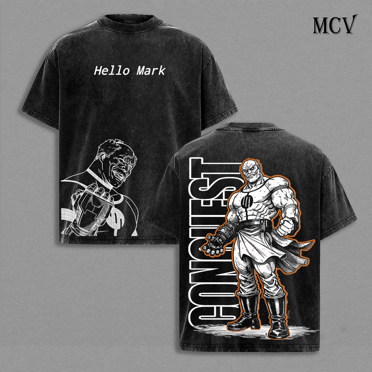 Conquest Invincible T-Shirt, Brutal Villain Graphic Tee, Alien Warrior Streetwear, Dark Comic Power Cotton Unisex Shirt