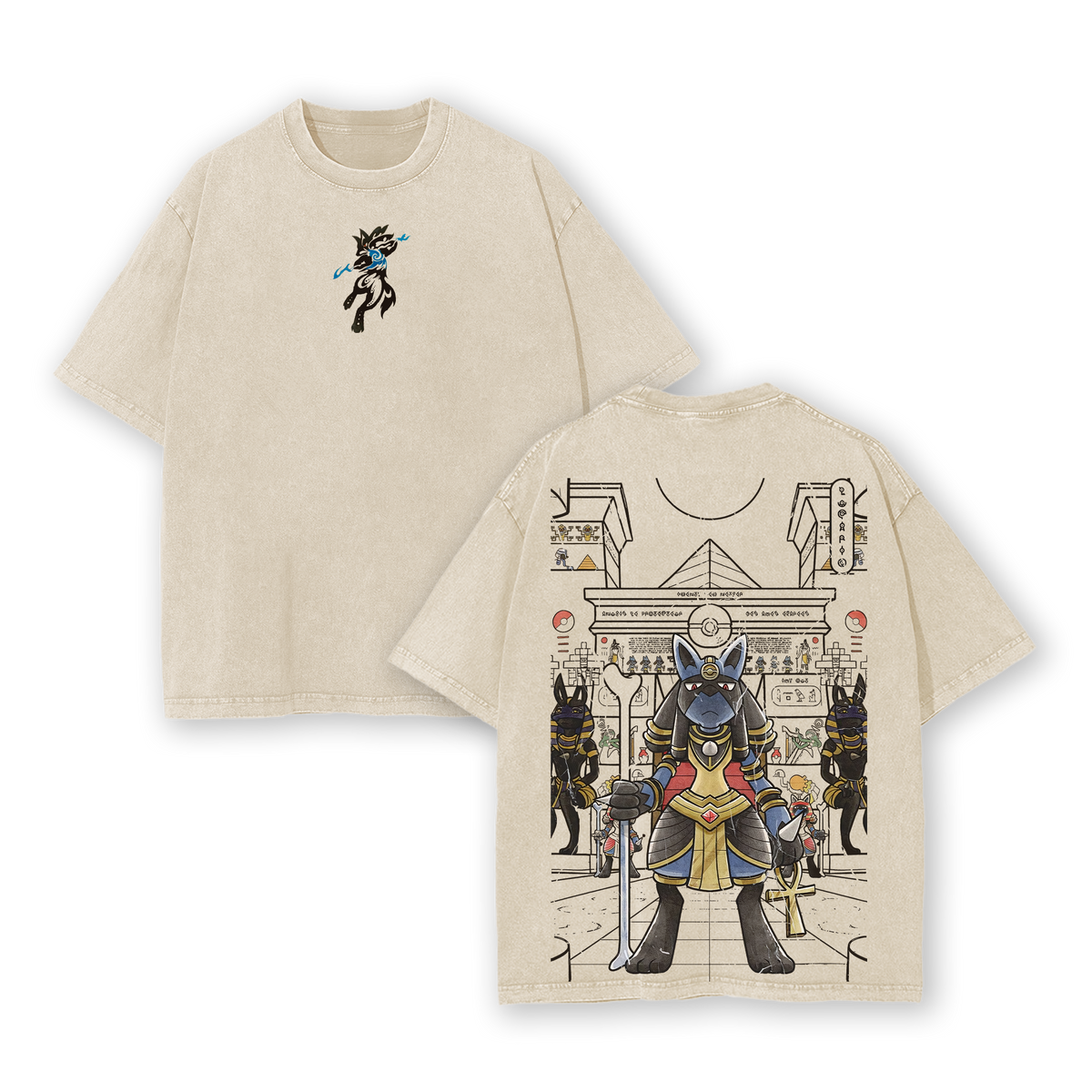 Lucario Pokemon Vintage Washed T-Shirt