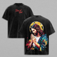 Son of God Jesus Praying T-Shirt | Merry Xmas Christian Holiday Shirt | Vintage Washed Oversized Faith Tee | Colorful Jesus Art Graphic Back Print | Religious Christmas Gift for Believers USA