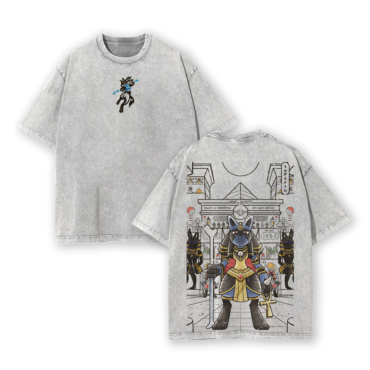 Lucario Pokemon Vintage Washed T-Shirt