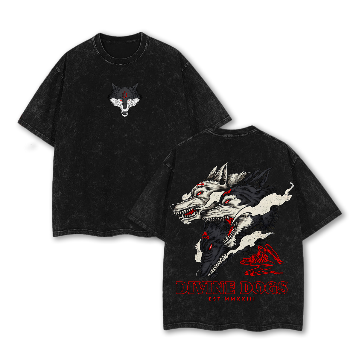 Fushiguro Megumi Divine Dogs T-Shirt Jujutsu Kaisen Anime Graphic Tee