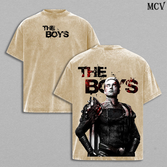 Homelander The Boys Washed T-Shirt, Vintage Superhero Oversized Tee, Heavy Cotton Shirt
