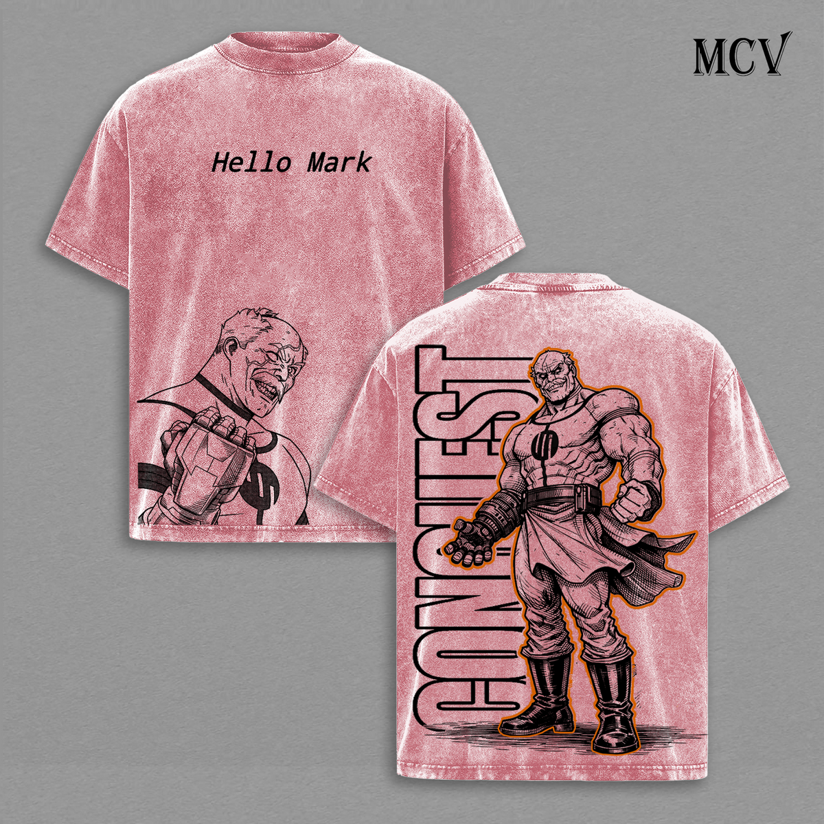 Conquest Invincible T-Shirt, Brutal Villain Graphic Tee, Alien Warrior Streetwear, Dark Comic Power Cotton Unisex Shirt