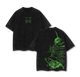 Retro One Piece Washed Tee – "Roronoa Zoro" Green Edition, Vintage Oversized T-Shirt Featuring Iconic Three-Sword Style & Pirate Hunter Design – Soft Cotton Streetwear Anime Merch for One Piece Fans