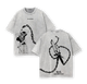 Toji Fushiguro Jujutsu Kaisen Anime Double Printed Vintage Oversize Heavyweight Cotton T-Shirt