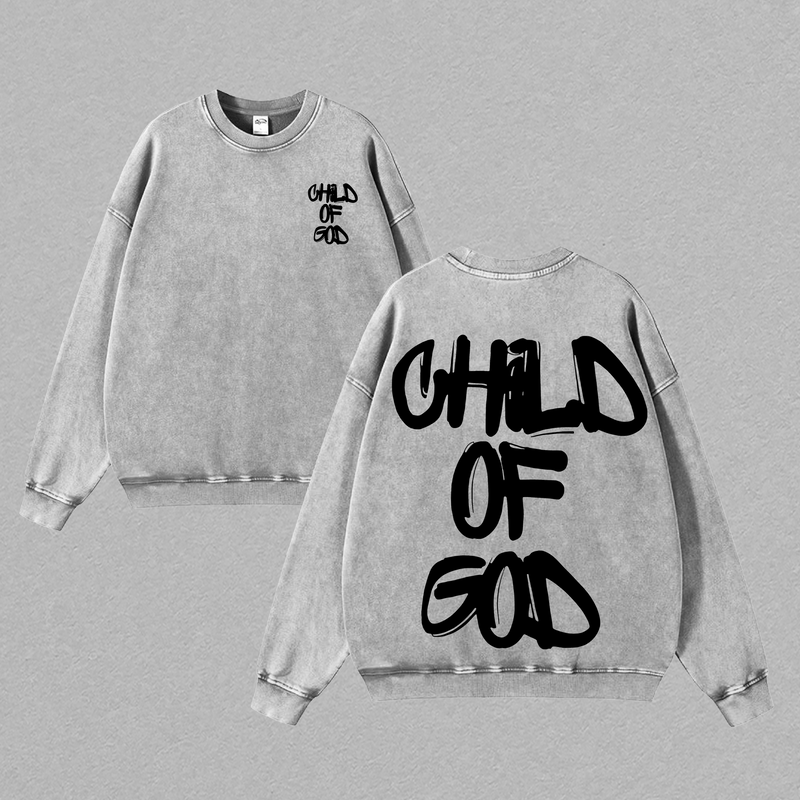 Child Of God Tshirt & Hoodie Washed, Graphic Tees, Back To School Outfits, Menswear for Daily Streetwear,Jesus, God is king, gothic y2k, clothing, Mens, Tops