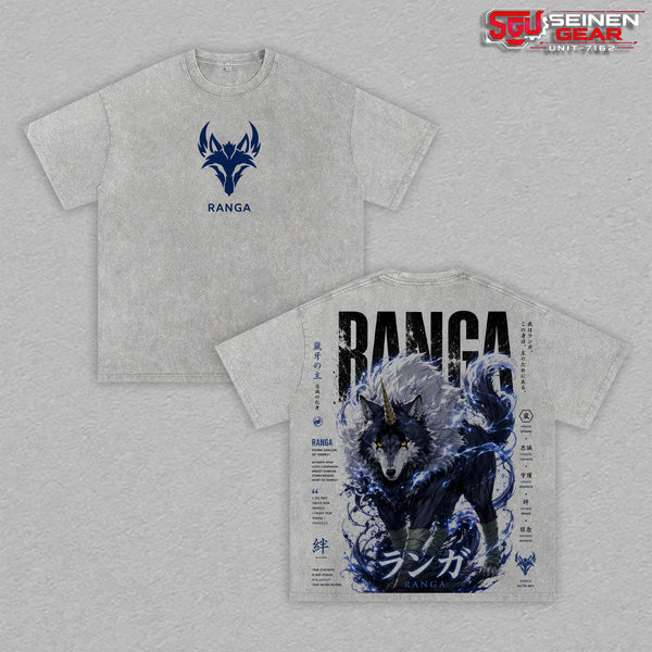 Ranga Vintage Washed Oversized T-Shirt Hoodie Sweatshirt, That Time I Got Reincarnated as a Slime Anime Graphic Tee, Heavyweight Cotton Streetwear, Unisex Manga Shirt, Gift for Isekai Anime Fans