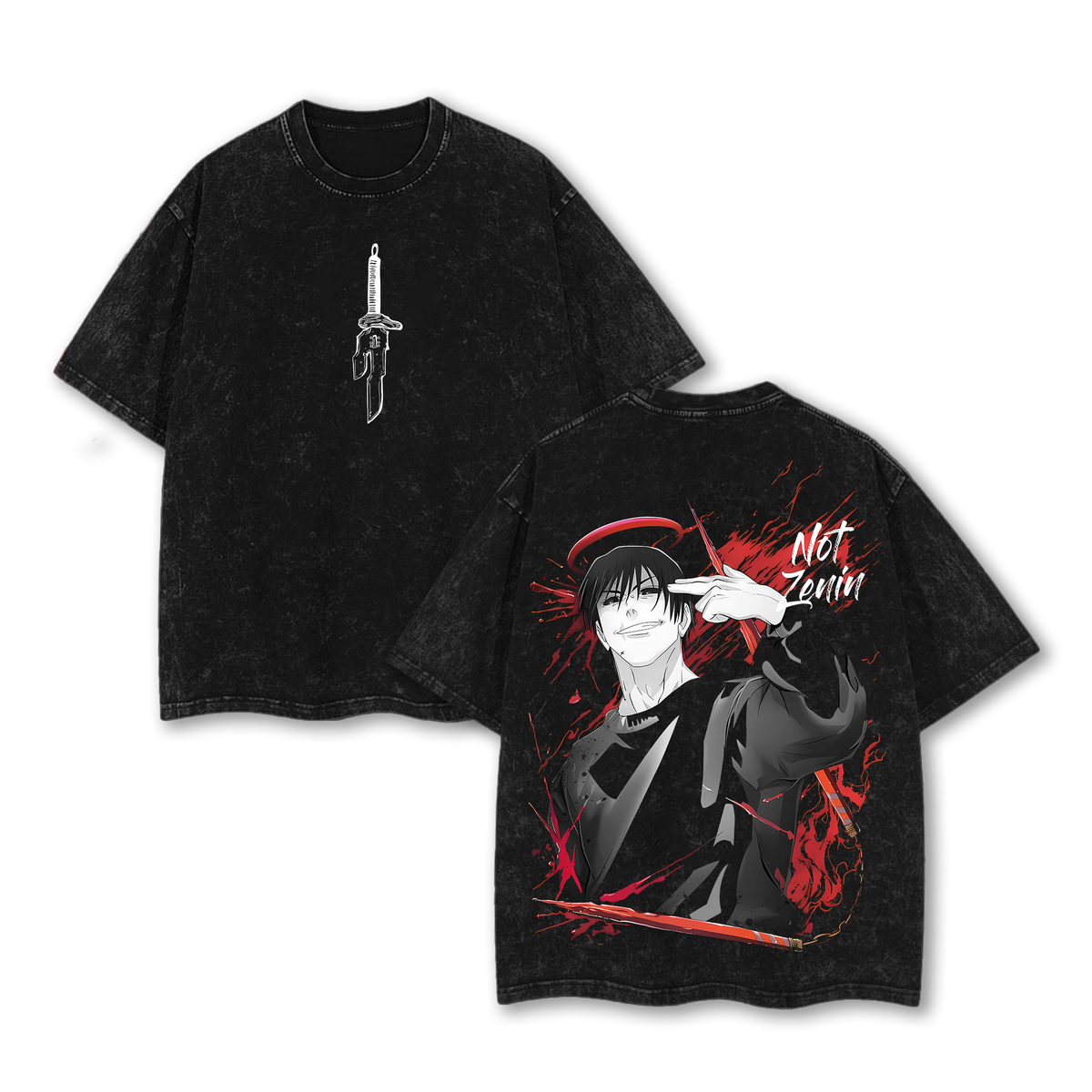 Toji Fushiguro Form T-Shirt – Washed Jujutsu Kaisen Anime Tee