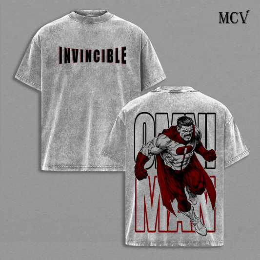 Omni Man Invincible T-Shirt, Brutal Hero Graphic Tee, Super Strength Streetwear, Dark Comic Power Cotton Unisex Shirt
