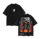Attack on Titan Eren Vintage T-Shirt – Oversized Heavy Cotton, Epic Titan Graphic Top, Retro Anime Merch for Fans