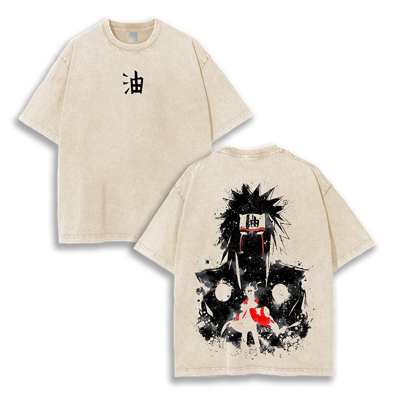 Jiraiya  Naruto - Naruto  Anime Washed T-Shirt