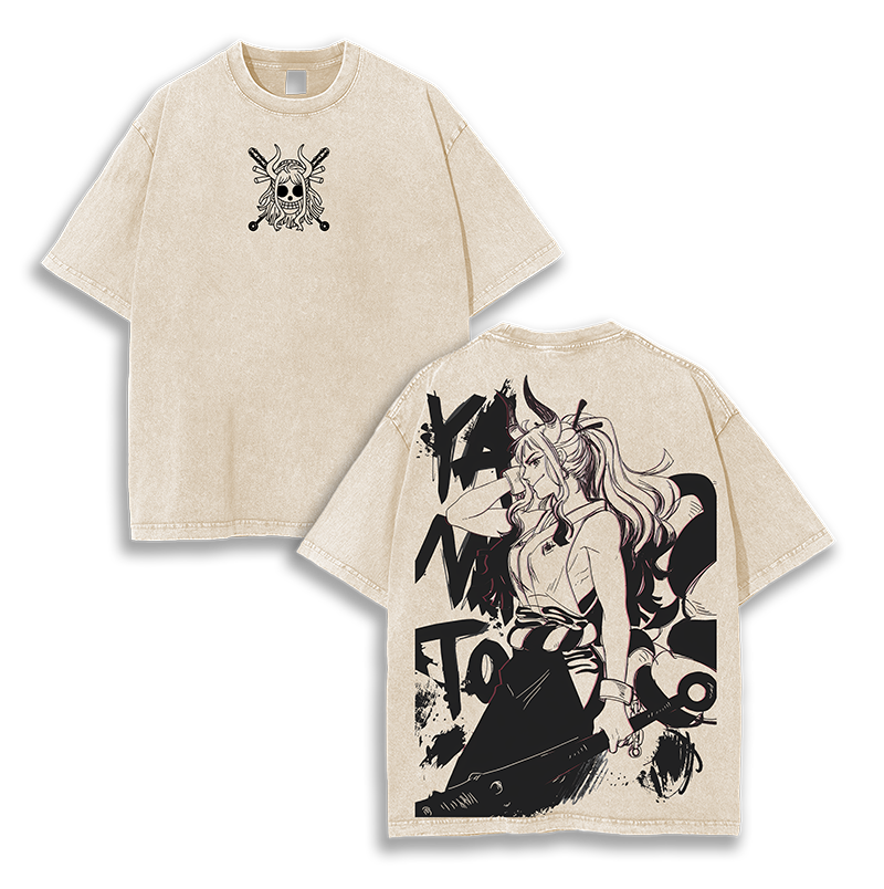 Yamato One Piece Anime  Washed T-Shirt