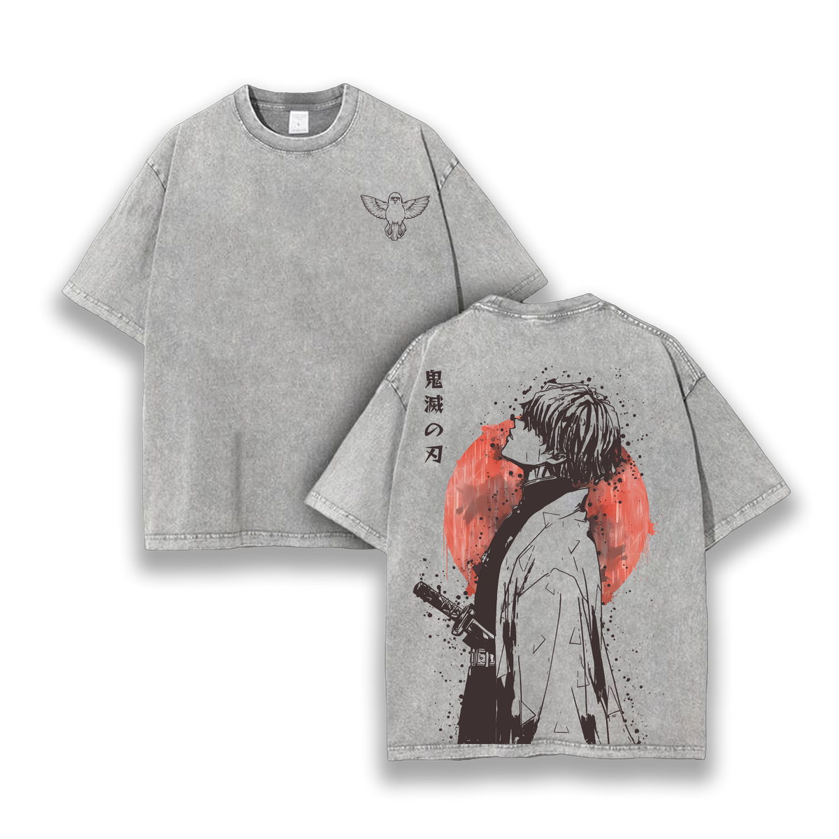 Zenitsu Agatsuma - Demon Slayer: Kimetsu No Yaiba Anime Washed T-Shirt