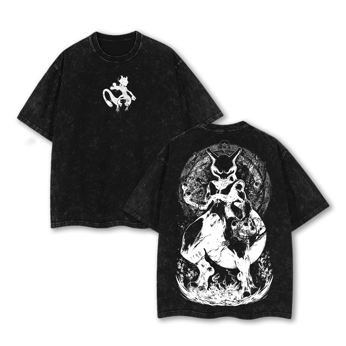 Mewtwo Pokemon Washed T-Shirt