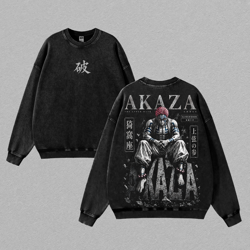 Akaza Demon Slayer Anime Tank Tops Men, Gym Tank Top, Men’s Workout Sleeveless Shirt, Bodybuilding Fitness Tank, Vintage Washed Anime Muscle Shirt, Graphic Gym Wear, Athletic Training Top, Akaza Streetwear, Anime Gift for Men