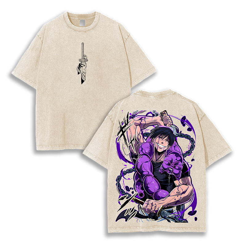 Toji Fushiguro Shir Jujutsu Kaisen Anime Washed T-Shirt