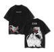 Geto Suguru Jujutsu Kaisen Tee Washed – Vintage Acid Wash Oversized Heavyweight Cotton Anime Manga T-Shirt, Double Printed Retro Unisex Streetwear Graphic Top, Gift for Anime Fans & Manga Lovers
