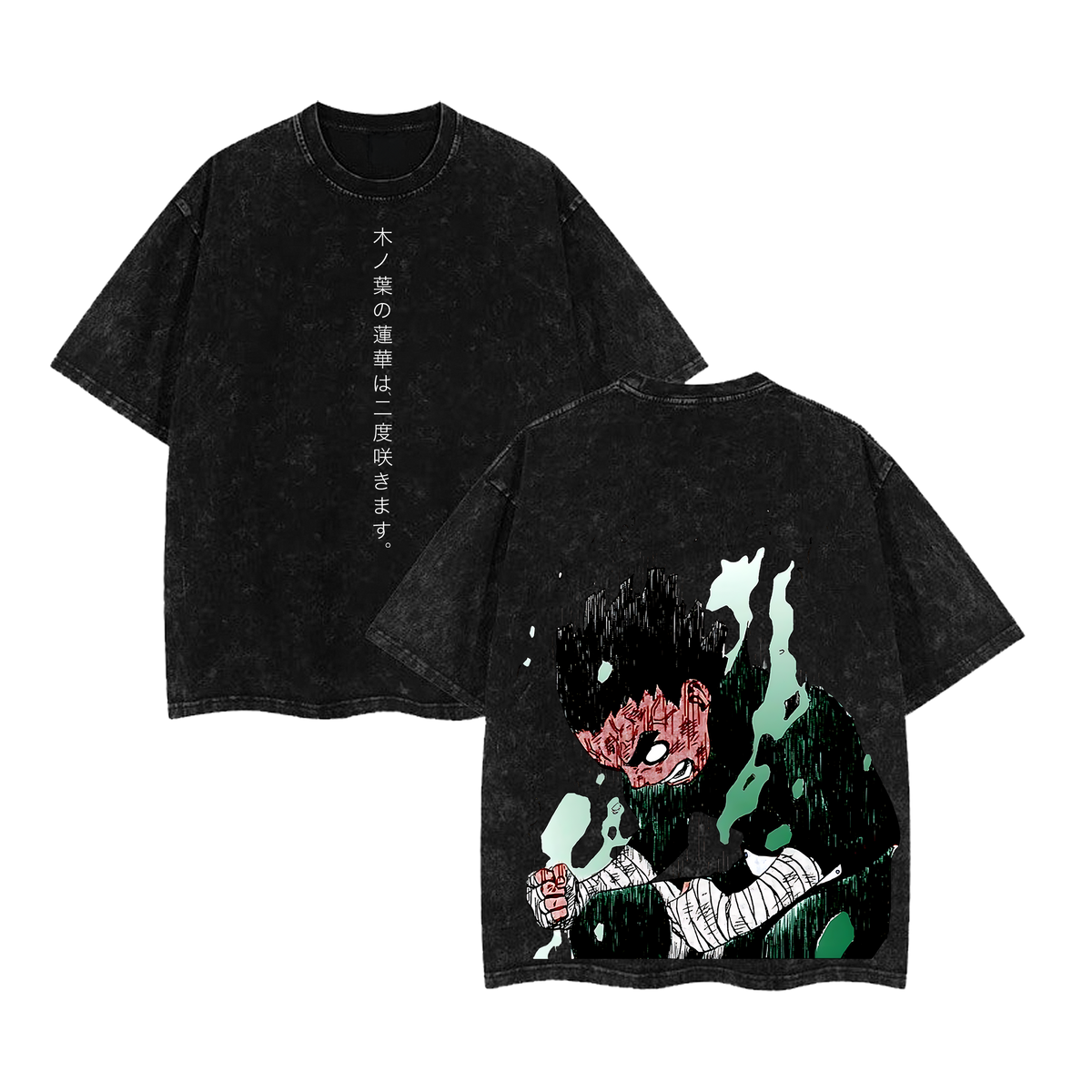 Rock Lee - Naruto Anime Washed T-Shirt
