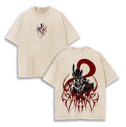 IGRIS Bloodred Sung Jin Woo - Solo Leveling Anime Washed T-Shirt