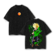 Super Saiyan Inspired T-Shirt – Oversized Vintage Washed Anime Tee