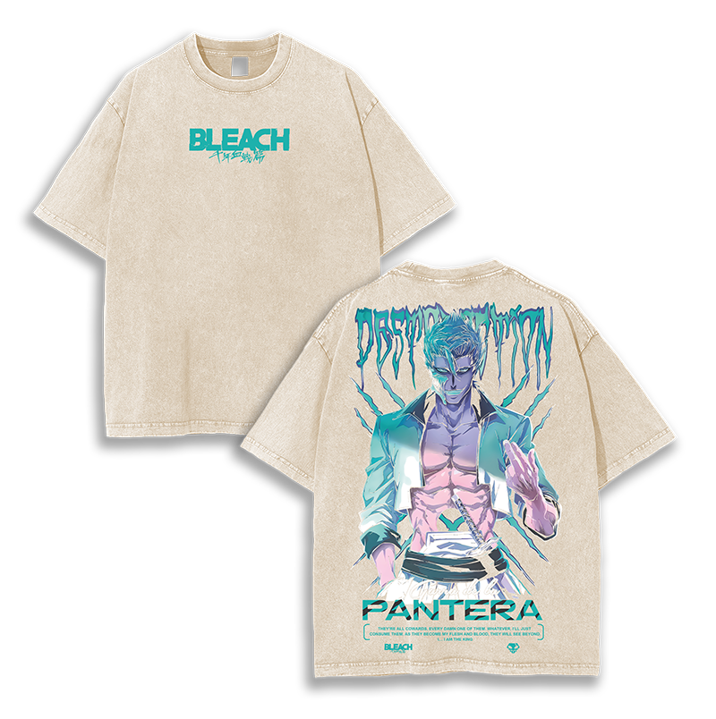 Grimmjow Jaegerjaquez - Pantera Bleach Washed T-Shirt