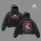 Light Yagami X Ryuk Washed Hoodie, Death Note Anime Merch, Shinigami And Kira Apparel, Vintage Washed Oversized Sweater, Apple Lover Graphic Jumper, God Of The New World Fashion.