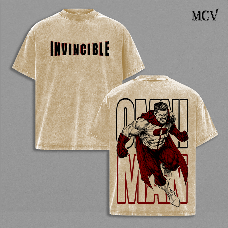 Omni Man Invincible T-Shirt, Brutal Hero Graphic Tee, Super Strength Streetwear, Dark Comic Power Cotton Unisex Shirt
