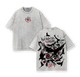 Retro Heavy "Uchiha" Character Naruto Anime Tee Menswear Top Unisex Mineral Anime Manga Washed Heavy Cotton T-shirt
