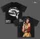 Faye Valentine Cowboy Bebop Anime Double Printed Vintage Washed Tee Unisex Oversize Heavyweight Cotton T-shirt for Anime Fans and Lovers