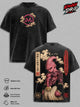 Majin Buu DBZ Vintage Washed T-Shirt Anime Graphic Tee Japanese Manga Oversized Streetwear Top Cotton Tshirt Classic Menswear Clothes Apparel Gift for DBZ Fans Men & Women