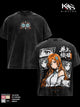 Orihime Inoue Bleach TYBW Part 4 Men’s Graphic T-Shirt, Episode 5 Trend Double Sided Anime Tee, Vintage Washed Soft Cotton Streetwear, Heart of Light Orihime Shirt, Gift for Bleach Fans