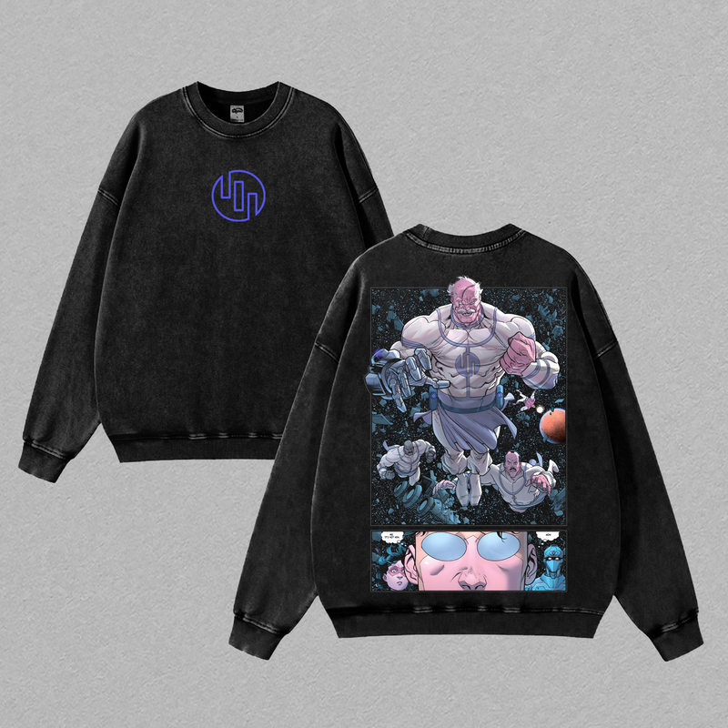 Retro Limited Invincible Viltrumite Movie Graphic Tee, Mark Grayson Omni Man Conquest Cotton Shirt, Unisex Oversized Tshirt Menswear Top