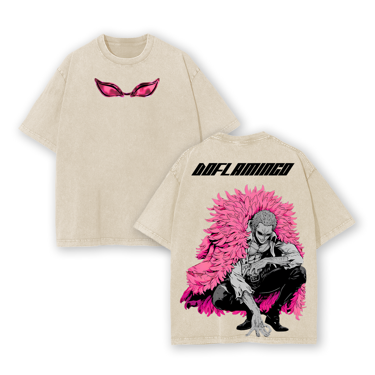 Doflamingo Smile - One Piece Washed Tee