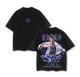 Aizen - Bleach Anime Double Printed Oversize Lightweight Acid Washed Graphic Tee