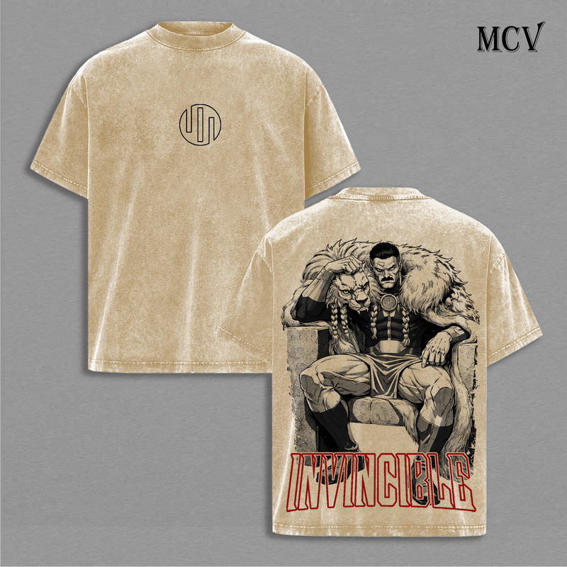 Thragg Invincible T-Shirt, Viltrumite King Graphic Tee, Ultimate Power Warrior Streetwear, Dark Comic Cotton Unisex Shirt