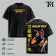 Real Steel Noisy Boy Graphic Tee, Apparel with Double Print, Oversize Lightweight Acid-Washed Cotton, Casual Classic Seamless Shortsleeve Movies Films Streetwear Top Gift for movie fans