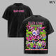 Killer Klowns from Outer Space Vintage Washed T-Shirt, Retro Horror Movie Graphic Tee, Faded Black Streetwear