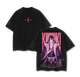 Byakuya Kuchiki - Bleach Anime Double Printed Oversize Lightweight Acid Washed Graphic Tee