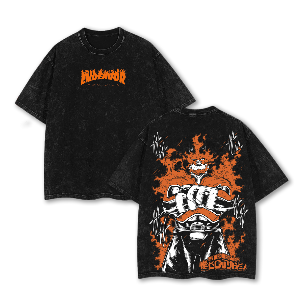 Endeavor My Hero Academia T-Shirt, Hellflame Fire Hero Tee