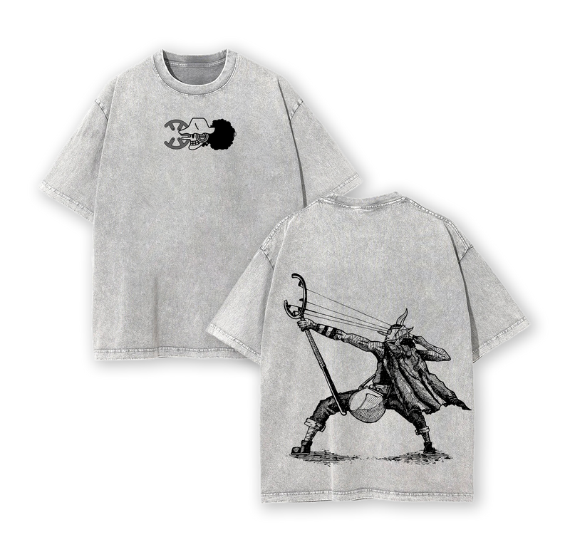 Usopp "Sogeking" - One Piece Anime Double Printed Vintage Washed Tee