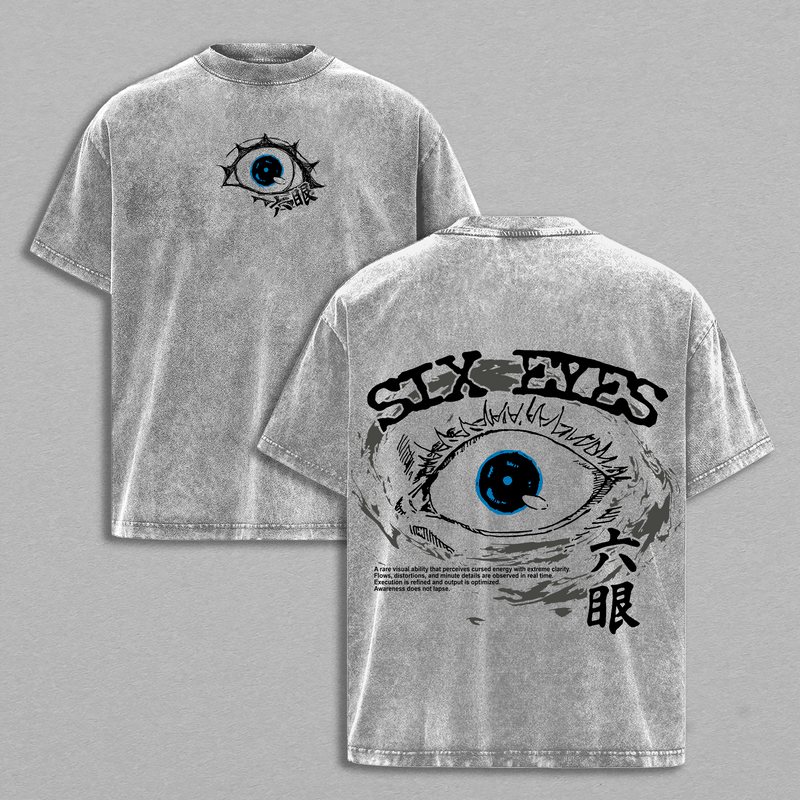Gojo Satoru Infinite Void Icon Jujutsu Kaisen Vintage Washed Tshirt & Hoodie Anime Streetwear Oversized Unisex Anime Fan Gift