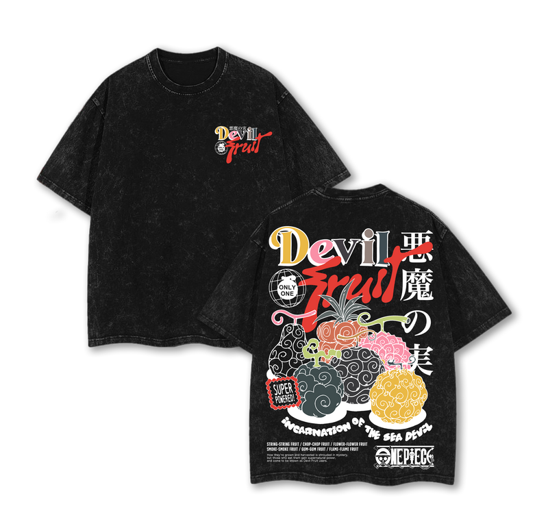 Devil Fruit V.2 One Piece Washed Tee