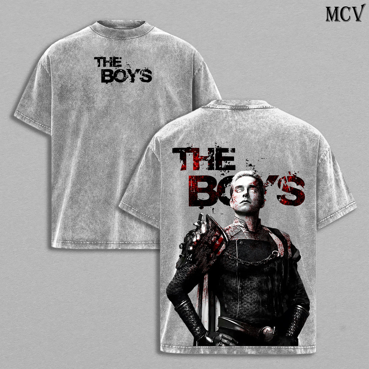 Homelander The Boys Washed T-Shirt, Vintage Superhero Oversized Tee, Heavy Cotton Shirt
