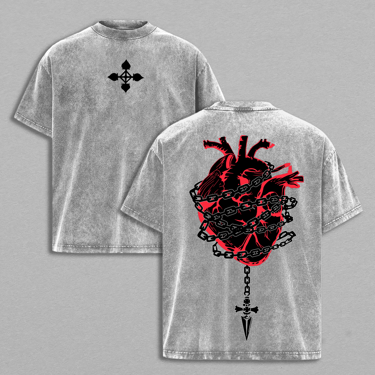 Retro Heavy Limited Kurapika Hunter x Hunter Anime Double Printed Vintage Washed Tee Unisex Oversize Manga Washed Heavyweight Cotton T-shirt, Gift For Kurapika Fan