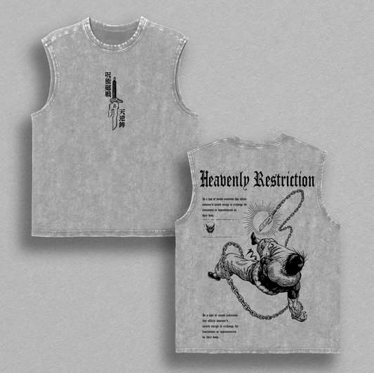 Toji Fushiguro Heavenly Restriction Graphic Tee, Jujutsu Kaisen Toji Zenin Assassin Artwork Shirt, Brutal Cursed Energy Free Warrior Design T-Shirt, Dark Anime Streetwear Manga Illustration Tee, Oversized Unisex Heavyweight Anime Apparel