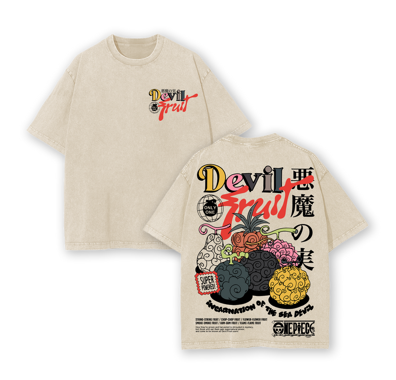 Devil Fruit V.2 One Piece Washed Tee