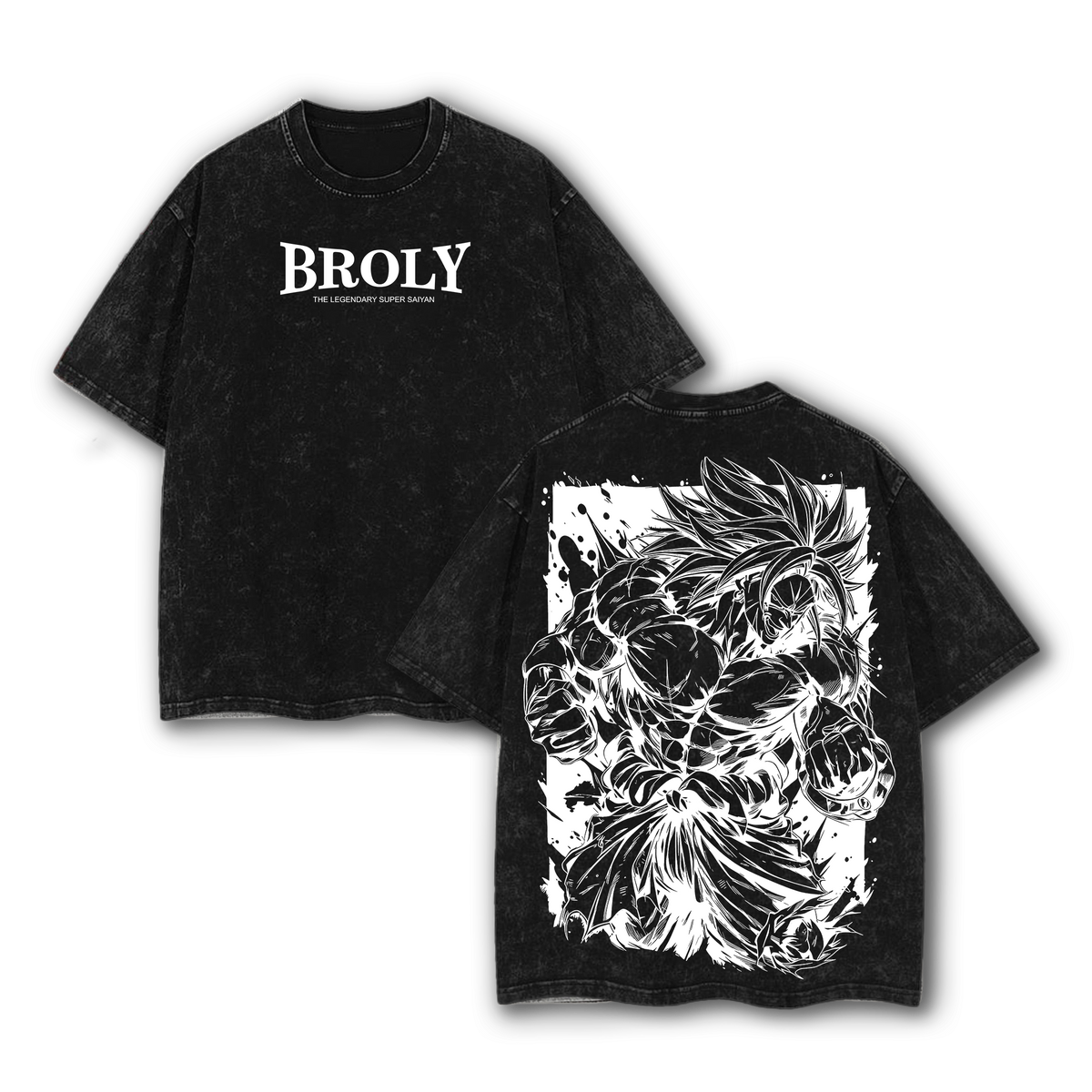 Broly The Legendary Super Saiyan Dragon Ball Anime Shirt Vintage Washed